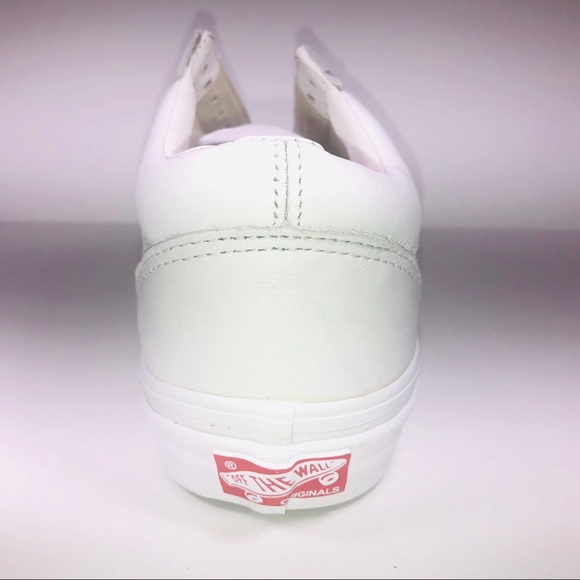 VANS OG Old Skool LX VLT White Leather Sneakers - Picture 5 of 9